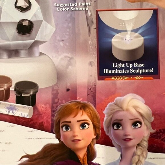 Disney Frozen II Paint Your Own 3D Olaf Sculpture NEW - Picture 9 of 12